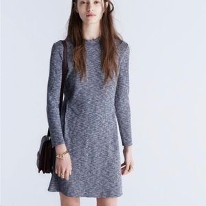 Madewell Cityblock heather grey long sleeved dress